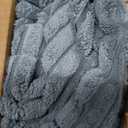 MIULEE Decorative Throw Pillow Covers for Couch Bed Livingroom 18x18 Inch Set of 2 Dusty Blue Boho Accent Throw Pllows Broadside Striped Patchwork Soft Corduroy Summer Coastal Pillowcases