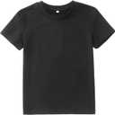 Girls Boys Halloween Outfits Cute Mouse Pumpkin Shirts Trick or Treat Spooky Season Tshirt Tops Kids Fall Clothes(Black,6-7Years)