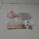 2 PCS Kehail Crystal Table Decoration Gold Candle Holder with Pendant, 5 Arm Candelabra Holder Beautiful Hollow Engraved Table Centerpiece for Christmas, Thanksgiving, Weddings, Holiday Parties