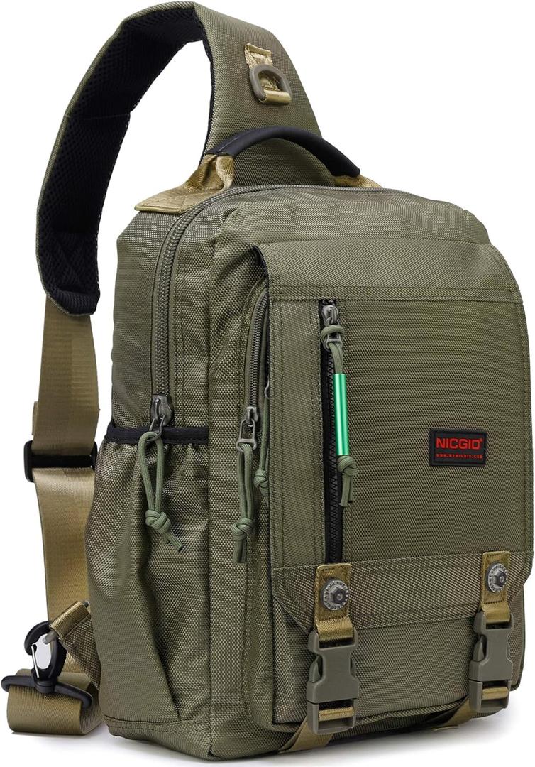 NICGID Sling Bags Chest Shoulder Backpacks, Laptop Backpack Crossbody Messenger Bag Travel Outdoor Men Women
