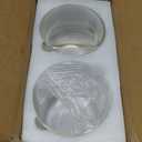 2Pcs Glass Cylinder Vases for Centerpieces, 6" x 4.7" Wide Mouth Flower Vase Hurricane Glass Candle Holders, Clear Vases Bulk with 2 Floral Tapes for Floating Candles Wedding Party Home Decor