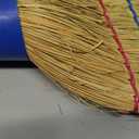 Rubbermaid Commercial Products Heavy-Duty Corn Broom, 1 1/8-Inch Wood Handle, Red, Indoor/Outdoor Broom for Courtyard/Garage/Lobby/Mall/Office