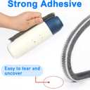 Weather Stripping Door Window Seal Strip 33 Ft,Selfadhesive Strong Adhesion,soundproofing,Draft Blocker,Dustproof,Suitable for Doors and Windows Cabinet Doors,0.4 Wide X 0.9 Inch Thick,White
