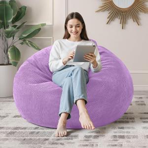 3FT Bean Bag Chair for Adults,3' Big Teardrop Beanbag with Filler
