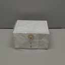 3 Layer Jewelry Box, Lockable Jewelry Holder Organizer with Jewelry Drawer, Large Jewelry Boxes & Organizer with Velvet Earring Storage, Unique Gifts for Women Mom (White)