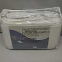 Cream Linen Blackout Curtains 84 Length 2 Panels Set for Living Room Bedroom, 100% Black Out Thermal Insulated Linen Drapes, Room Darkening Grommet Curtains 84 Inches Long Natural Beige