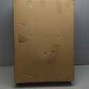 4 in 1 Folding Bedside Commode Chair for Elderly with Arms and Back,Adjustable Height Raised Toilet Seat with Handles,Adults Potty Chair for Seniors,Disabled Holds Up to 350 lbs (PU Soft Seat)