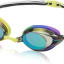 Speedo Unisex-Child Swim Goggles Vanquisher 2.0 Junior (Rainbow Mirrored)