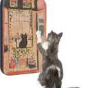 Art Cat Scratcher, Wall-Mountable Cat Scratching Board, Cat Wall Scratcher 16.7x11x1 Inch Cat Scratch Pad and Cat Scratchers for Indoor Cats Toy Furniture ProtectorThe Open Window