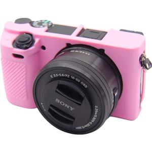 Easy Hood Case for Sony Alpha A6100 A6300 A6400 ILCE-6100 ILCE-6300 ILCE-6400 Digital Camera, Anti-Scratch Soft Silicone Housing Protective Cover Protector Skin (Pink)