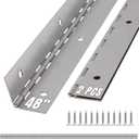 ALBO 48" x 2" Piano Hinge Stainless Steel 304, Silver, 2-Pack