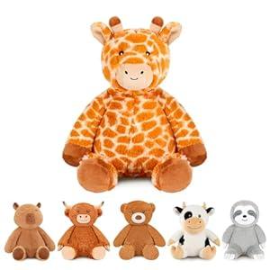 Weighted Stuffed Animals Bear Plush Heated Microwavable Weighted Plushise Stuffy Lavender Scented Bear Stuffed Animal Calming Gift for Kids and Adults