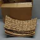 Christmas Tree Collar 24in - Woven Rattan Tree Collar Handcrafted Xmas Tree Skirt Base Rustic Tree Skirt Elegant Woven Rattan Ring Base Cover for Holiday Decor