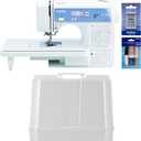 Brother XR9550 Computerized Sewing and Quilting Machine, 165 Built-In Stitches, Wide Table, Hardcase for Carrying and Storage, Premium Sewing Thread 6-Pack and 5-Piece Sewing Machine Needles