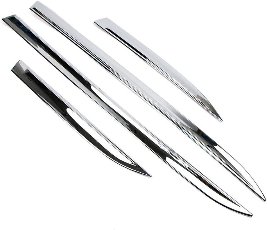 Dreamseek 4Pcs Chrome Body Side Line Molding Trim for Jeep Grand Cherokee 2014 2015 2016 2017 2018 Exterior ABS Door Strip Guard Cover