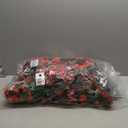 Artificial Fake Red Hanging Flowers Plants Basket for Outdoor Outside Winter Christmas Decor, Faux Silk Look Real UV Resistant Orchid for Fall Porch Garden Yard Patio Home