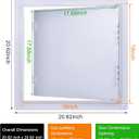Plumbing Access Panel for Drywall 18 x 18 Inch Plastic Access Door Removable Wall Access Panel Ceiling Reinforced Hinged Durable White