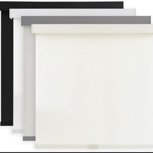 AOSKY Light Filtering Roller Shades Cordless Blinds for Windows, Free-Stop Shades with Valance, 99% Blackout, Thermal Insulated Fabric, UV Protection, Natural Woven Blinds（48" W x 72" H, Ivory）