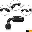 6AN 90 Degree Swivel Hose End Fitting Aluminum Seal AN Hose End Fitting for Braided Fuel Line