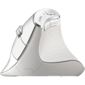 Nulea M510 Vertical Mouse Wireless, Ergonomic Mouse for Comfy Tracking, 3 Adjustable DPI (800-1200-1600), 2.4G Wireless Vertical Mouse with 6 Buttons, Compatible with Windows, Mac OS, Laptop, White