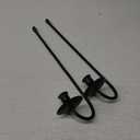 Metal Wall Candle Sconce Holder Set of 2 Wall Mount Candle Holders Modern Wall Candle Sconces Hanging for Living Room Farmhouse Fireplace Wedding 16.5"5"3" (Black)