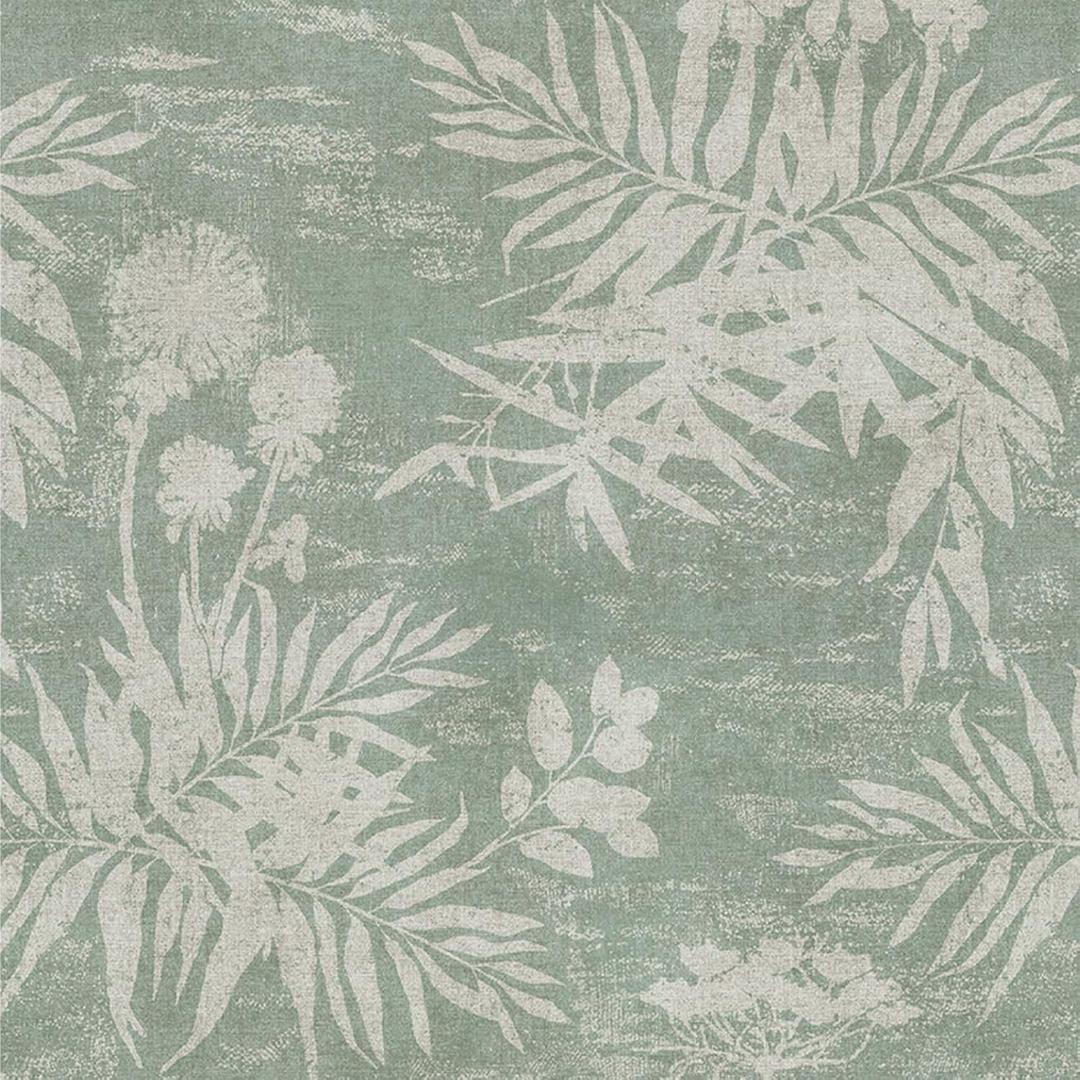 Naphite Floral Peel and Stick Wallpaper Vintage Leaf Botanical Dark Green Contact Paper for Cabinets Drawers Boho Self Adhesive Removable Wallpaper for Bedroom Waterproof Shelf Liner 17.3inW 197inL