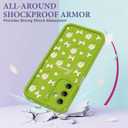 Case for Samsung Galaxy A16 5G, Silicone Shockproof Cover Women | Soft Silicone TPU, Raised Bezels, Precise Cutouts, Crisp Button Response, Shock Protection, Easy Install, Daisy Bloom