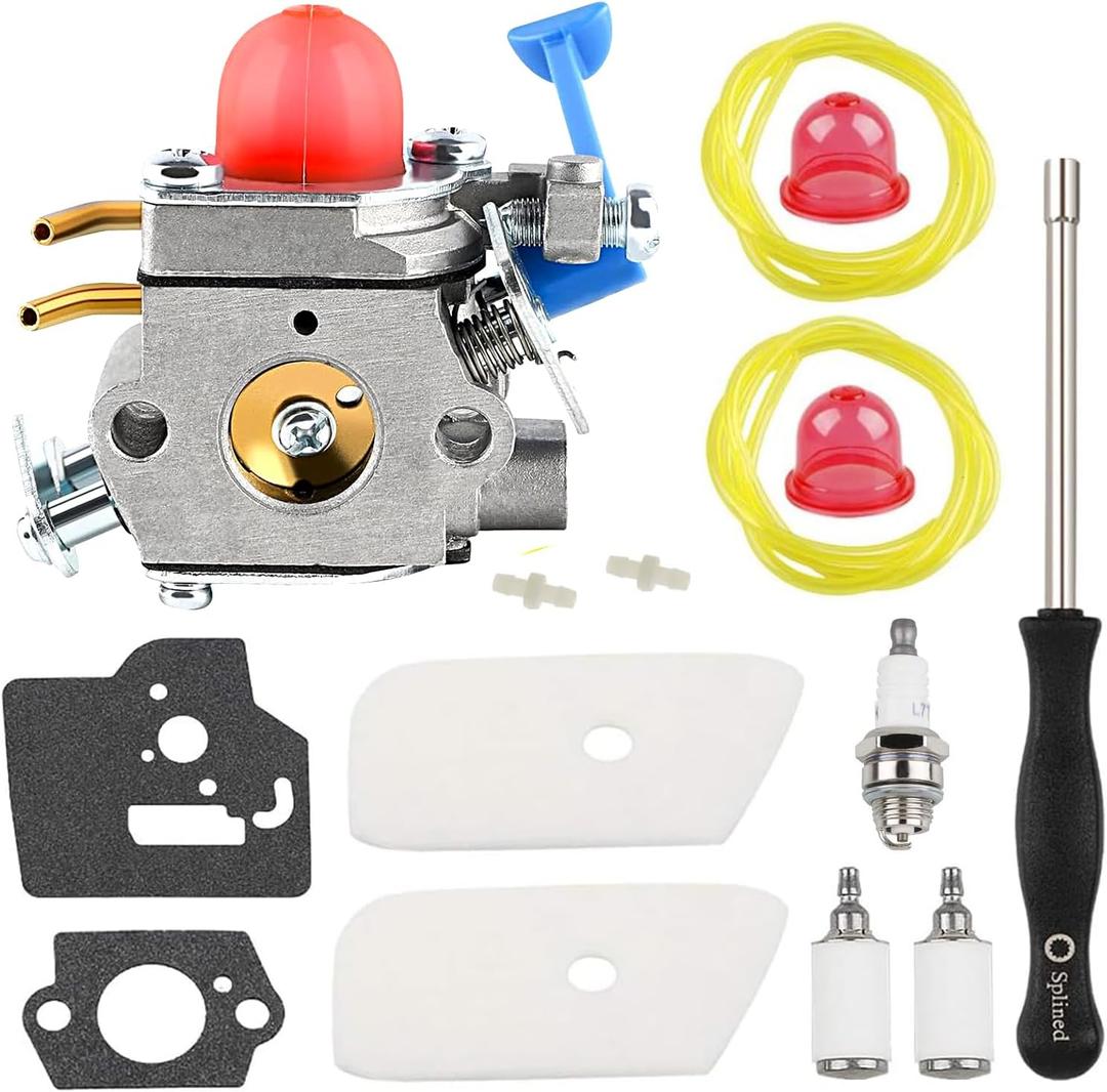 128LD Carburetor for Husqvarna 125R 125RJ 125LDX 128C 128CD 128L 128LD 128LDX 128R 128RJ C1Q-W40A 545081848 Carb Tune Up Kit