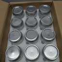 WACOI Mason Jars 8 Oz with Lids 12 Packs, Vintage Small Glass Canning Jars with Silver Metal Lids for Storing, Pickling, Honey, Jam, Home Decor, Candle and DIY Crafts