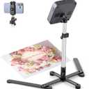 Overhead Tripod for Mini Projector, 360° Adjustable Overhead Phone Mount, Tabletop Tripod for Cookie Decorating Online Video and Draw Recording, Compatible with Phones, Webcam, and Mini Cameras