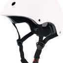 Kids Bike Helmet, Adjustable and Multi-Sport, from Toddler to Youth, 3 Sizes (Large: 22.4" - 24.0", Snow)