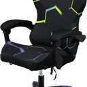 Gaming Chair Covers, 3D Printing One-piece Universal Fit Gaming Chair Seat Cover with Armrest Sloipcover(Color:Style 6)