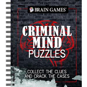 Brain Games - Criminal Mind Puzzles: Crime-Themed Brain Teasers | Visual, Verbal, Memory & Logic Puzzles | Spiral Bound Activity Book for Adults & Teens
