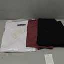 SUNBS Womens 3 Pack T-Shirts Short Sleeve Summer Tops Fashion Basic Tees Comfy Casual Vacation Outfits L