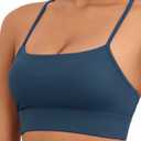 Womens Y-Back Sports Bra, Weightless Padded Yoga Bra, Spaghetti Strap Low Impact Gym Top for Workout & Daily Wear (XS)