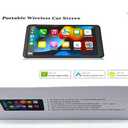 Wireless CarPlay Screen Android Auto for Car, 7" Touch Screen Naivgation Portable Car Stereo CarPlay Bluetooth Mirror Link, Siri, AirPlay, AUX, Voice Assistant for All Vehicles Upgrade