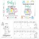 Baby's First ABC Book Baby Shower Activity Keepsake Game, ABC Coloring Baby Shower Guest Book Alternative, Baby's First Alphabet Coloring Book, Alphabet A to Z Coloring Pages