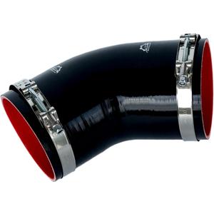 45 Degree 5" ID (127mm) Elbow Coupler Silicone Hose With Stainless Steel T-Bolt Clamp - High-Temp 4-Ply Reinforced Design for Automotive Turbo/Intercooler/Intake Piping/Industrial Hydraulic
