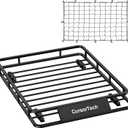 Roof Rack Basket with Net 46" x 36" Cargo Basket 300lbs Capacity