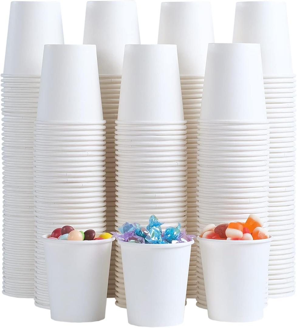 Lamosi 300 Pack 5 oz Paper Cups, Disposable Bathroom Cups 5oz Paper, Small Mouthwash Cups, Paper Espresso Cups, Mini Paper Cups for Travel, Party, Picnics, Home