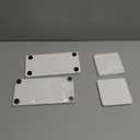 4PCS Stone Drying Trays for Bathroom Sink, Water Absorbing Stone Tray, Water Absorbent Diatomaceous Earth Tray and Coaster, Diatomite Soap Dish, Drying Stones Soap Trays for Kitchen Counter (White 2stripes)