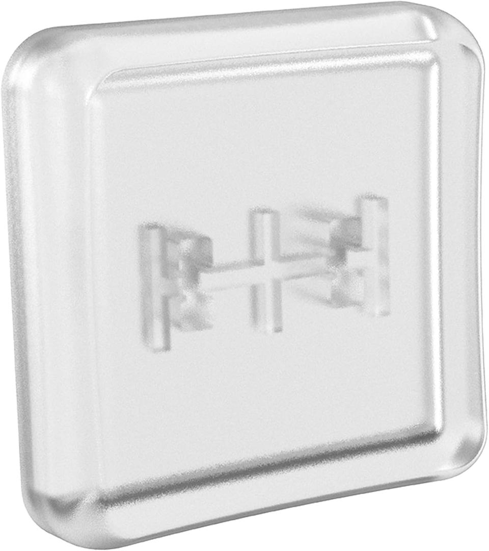 Low Profile PBT Keycaps for Mechanical Keyboard, Frosted Transparent White, 40-Piece 1U Set