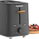 Cuisinart Soho Collection 2-Slice Toaster, 7 Toaster Setting, Defrost, Reheat, and Bagel Setting, Convenient Rear Cord Storage, Black, CPT-7BK