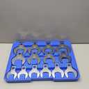 Orion Motor Tech 14 Piece Jumbo Crowfoot Wrench Set, SAE Crows Foot Wrench Set for 1-1/16" to 2" Flare Nuts for 1/2" Drive Rachets Extenders, Cr-V Steel Crowfoot Wrenches with Phosphating & Carry Case