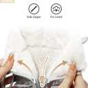 HEAWISH Womens Winter Snow Boot Fur Lined Mid Calf Warm Boots (9, Silver)