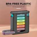 Stackable Daily Pill Organizer - 2 Pack, 4 Times a Day Weekly Medication Reminder - Premium Weekly AM/PM Pill Box with 7 Individual Stacking Cases, a Everyday Medicine Organizer for Vitamins