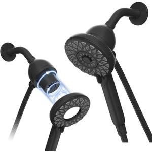 Engage Magnetic Shower Head with Handheld Sprayer, 6 Handheld Shower Head Spray Functions, Matte Black Finish, 26100EPBL