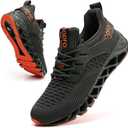 SKDOIUL Men Sport Running Sneakers Tennis Athletic Walking Shoes Mesh Breathable Comfort Fashion Casual Gym Runner Jogging Trainers Dark Green Size 12.5