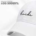 Mr and Mrs Hats, Wedding Gifts for Couples, His and Hers Engagement Gift, Honeymoon Travel Essentials (B (1 Hat) Bride/White+black)