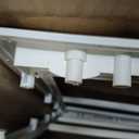 Pushglossy 20'' x 36'' Entry Door Frame Insert Only Replacement Kit (Glass Not Included) 9 Lite Exterior Front Door Window Frame Grille Inserts Replacement Kit for Home Improvement